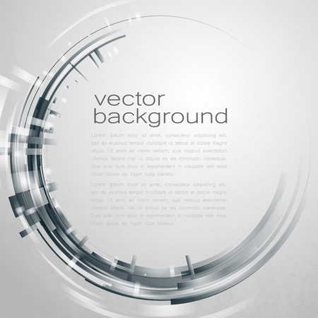 Techno Vector Circle Abstract Backgroundのイラスト素材