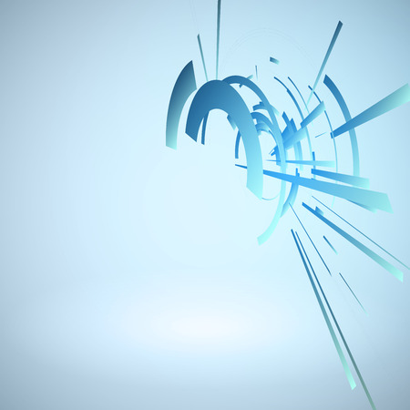 Techno Geometric Vector Circle Modern Science Abstract Backgroundのイラスト素材