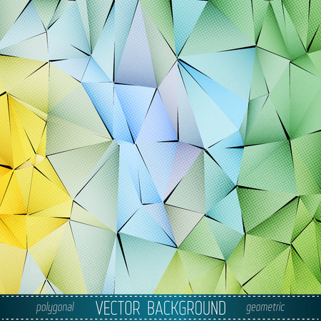 Polygonal Vector Background. Vintage Paper Textureのイラスト素材
