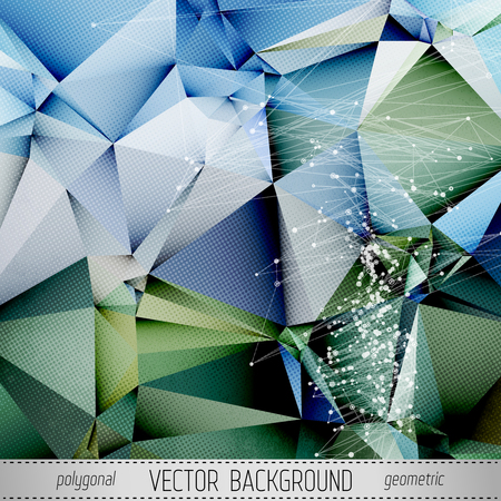 Polygonal Vector Background. Vintage Paper Textureのイラスト素材