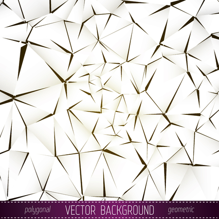 Polygonal Vector Background. Vintage Paper Textureのイラスト素材
