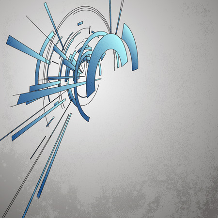 Techno Circle Abstract Backgroundのイラスト素材
