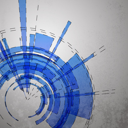 Techno Circle Abstract Backgroundのイラスト素材