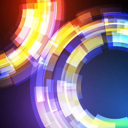Techno Geometric Vector Circle Modern Science Abstract Backgroundのイラスト素材