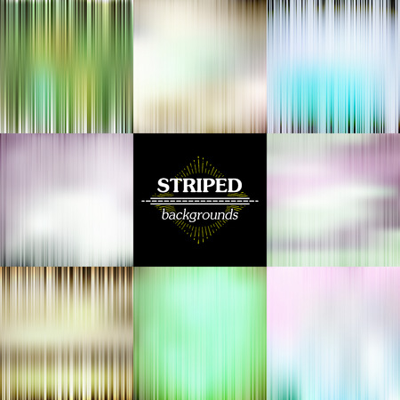 Abstract Stripes Spectrum Vector Set Backgroundsのイラスト素材