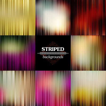 Abstract Stripes Spectrum Vector Set Backgroundsのイラスト素材