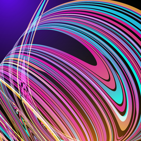 Techno Geometric Vector Curve Modern Science Abstract Backgroundのイラスト素材