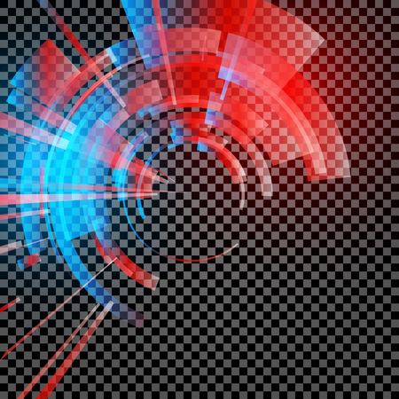 Techno Geometric Vector Circle Modern Science Abstract Backgroundのイラスト素材