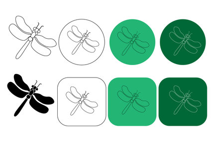 One single line drawing of cute dragonfly for company logo identity. Odonata animal mascot concept for insect lover club icon. Modern continuous line draw design vector illustrationのイラスト素材