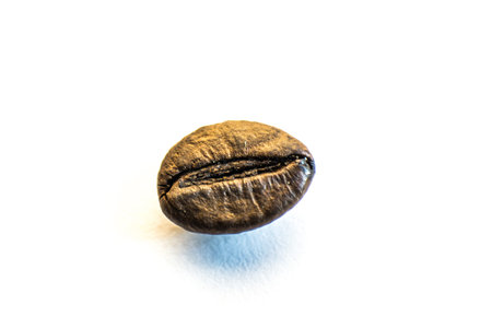 Macrophotography of aroma coffee bean