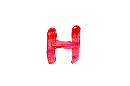Close-up of A-Z  on white background の写真素材