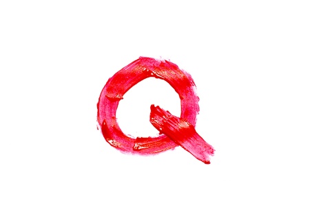 Close-up of A-Z  on white background の写真素材