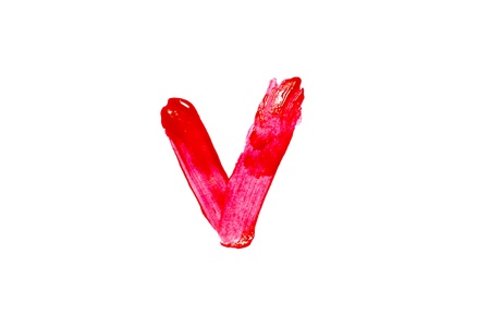 Close-up of A-Z  on white background の写真素材