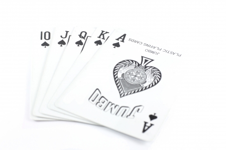 ace  on white backgroundのeditorial素材