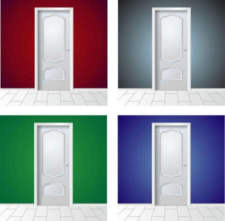 Enter, exitのイラスト素材