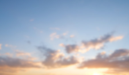 Sunset sky with pastel colors, Defocused background