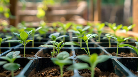 Micro green food. Microgreen sprouts. Organic healthy green food. Gardening at home. Healthy food,...