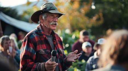 Agricultural farmers protestの素材