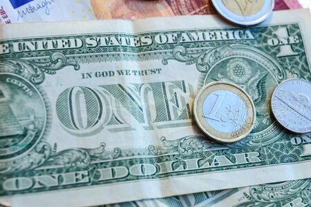 Euro and Dollarの写真素材