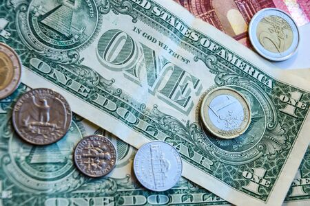 Euro and Dollarの写真素材