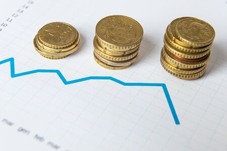 Stock exchange value performanceの写真素材