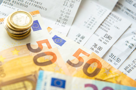 Ordinary living expenses receipts, notes and coins to pay for them; ordinary cost of living.