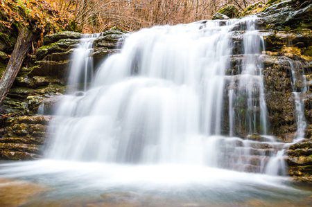 Mountain stream, lack or abundance of water and drunk. Dry rivers.