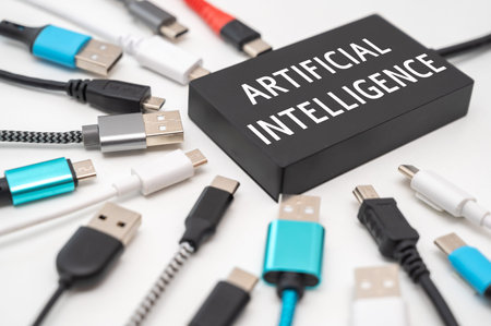 Device with artificial intelligence and around USB plugs and cables. Untilization of artificial...