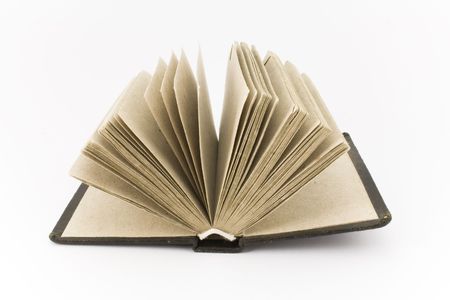 Open old bookの写真素材