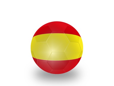  Soccer ball with shade isolated on grass backgroundの写真素材