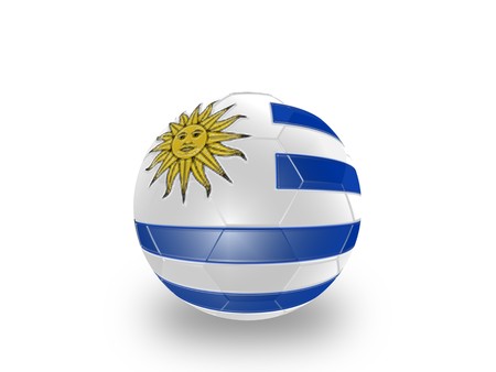  Soccer ball with shade isolated on grass backgroundの写真素材