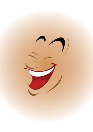 Vector illustration a smiling face 
のイラスト素材