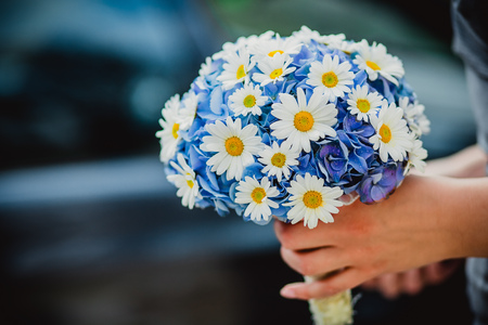 Flowers wedding bride rings groomの写真素材