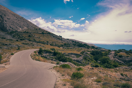 krk island croatia sea adriaticの写真素材