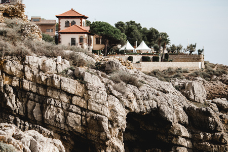 tarragona spain beach landscape natureの写真素材