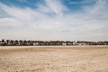 valencia spain beach landscape sandの写真素材