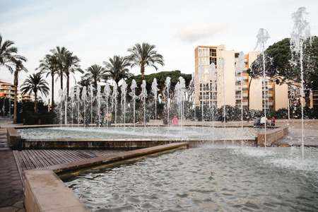 la pineda spain beach landscapeのeditorial素材