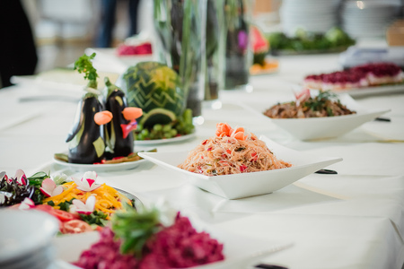 Catering Food Wedding Event Tableの写真素材