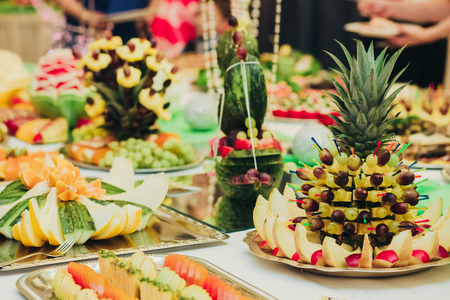 Catering Food Wedding Event Tableの写真素材