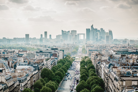 Beautiful view on Paris in Franceの写真素材