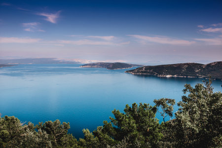 view of beach, krk island kroatia