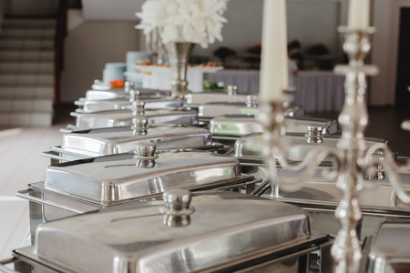 catering food for wedding buffetの写真素材