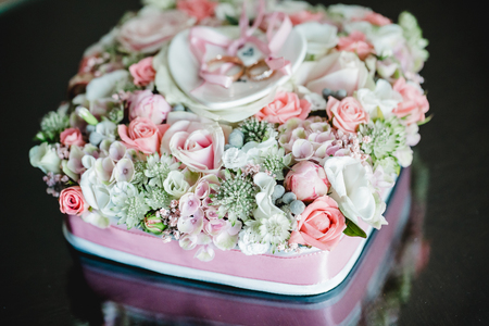 wedding flowers dekor bride groomの写真素材