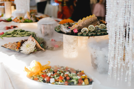 catering service buffet wedding eventの写真素材