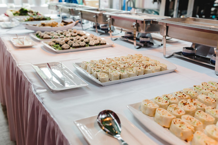 catering wedding buffet for eventsの写真素材