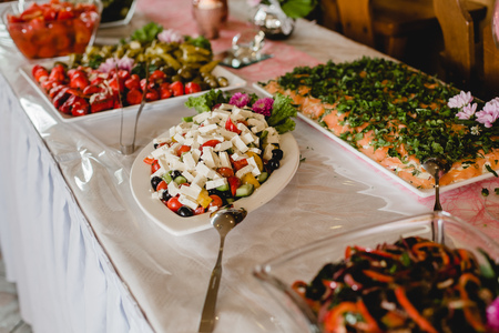 catering wedding buffet for events の写真素材