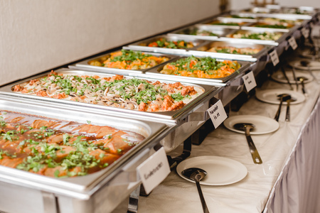 catering wedding buffet for events の写真素材