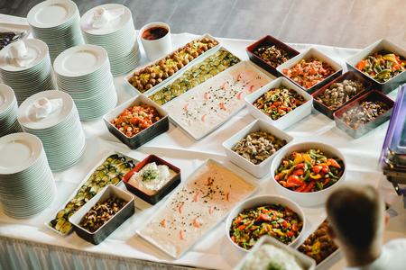 catering wedding buffet for eventsの写真素材