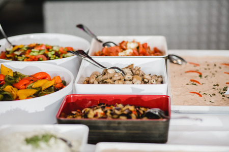 catering wedding buffet for eventsの写真素材