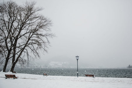 snow winter tegernsee bayern alps